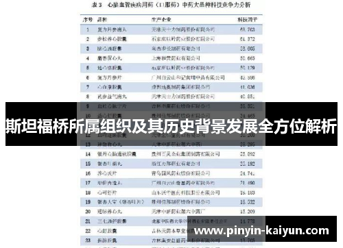 斯坦福桥所属组织及其历史背景发展全方位解析